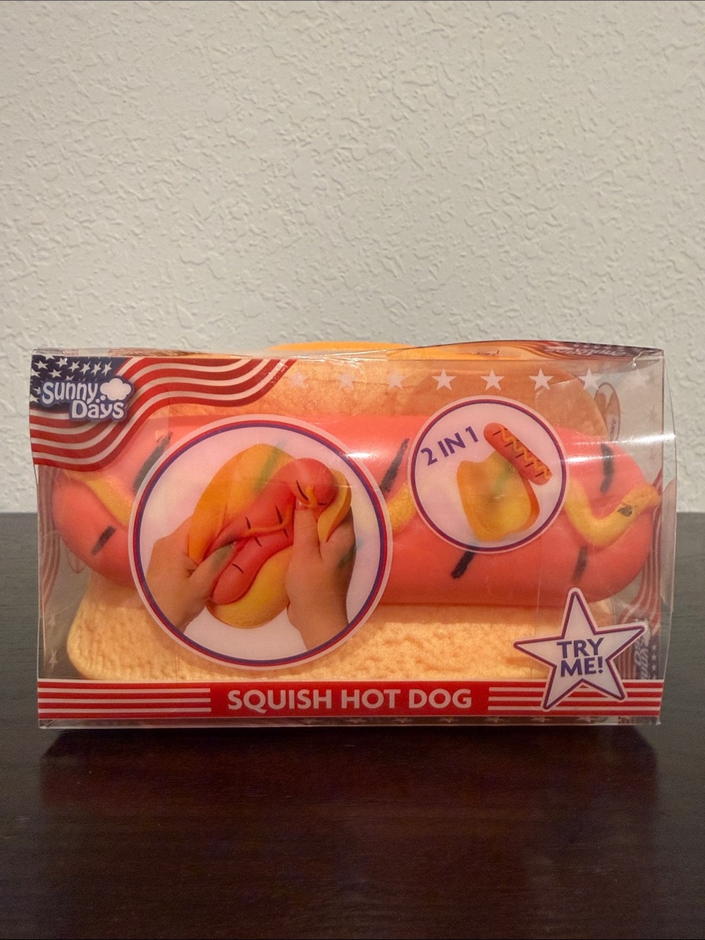Sunny Days Squeezy Hot Dog Fidget Toy